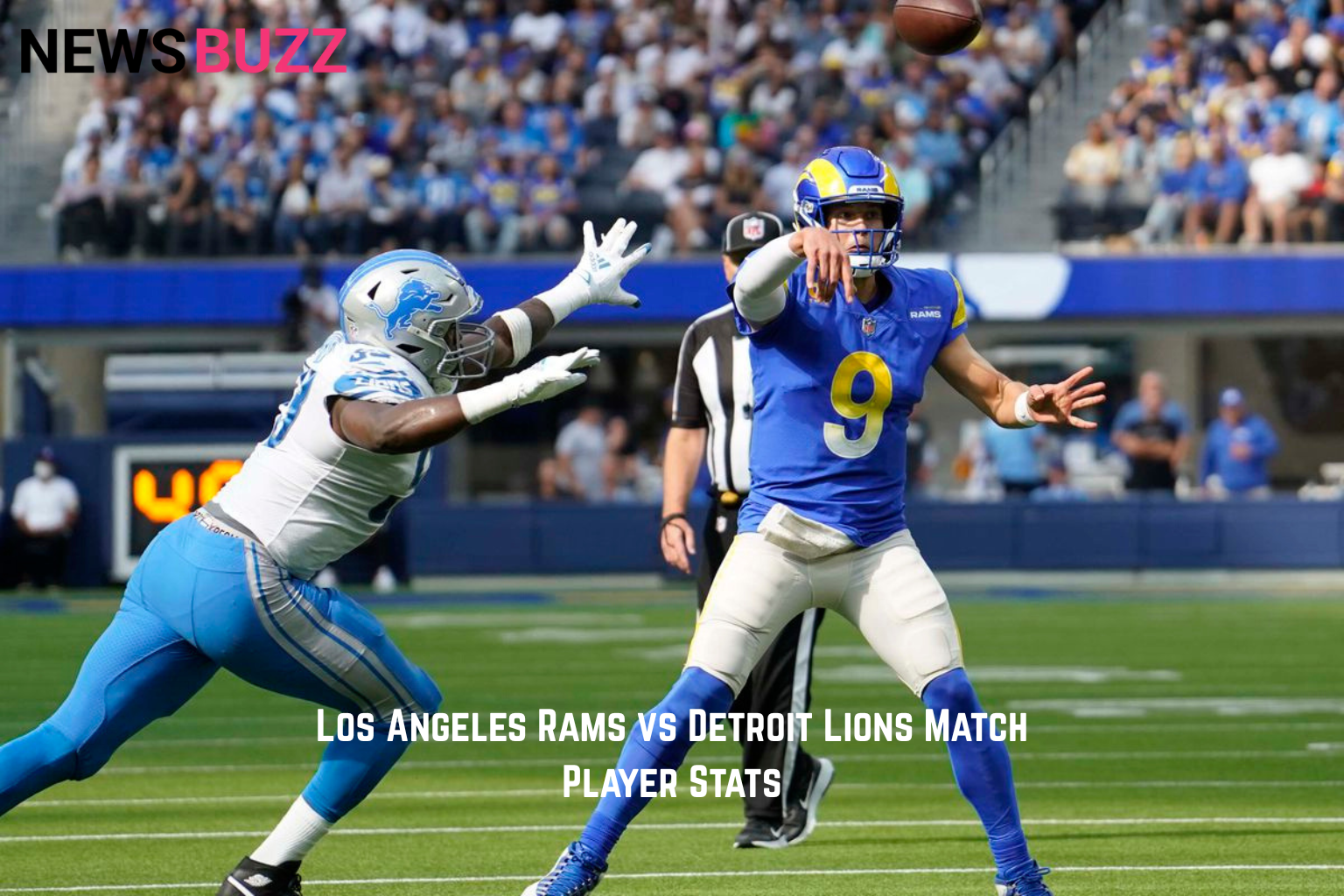 Los Angeles Rams vs Detroit Lions Match Player Stats