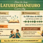 How to Say Laturedrianeuro